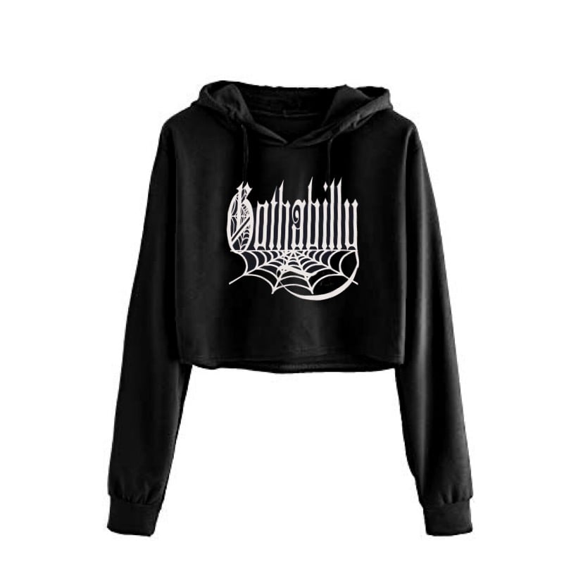 Gothabilly Cropped Hoodie