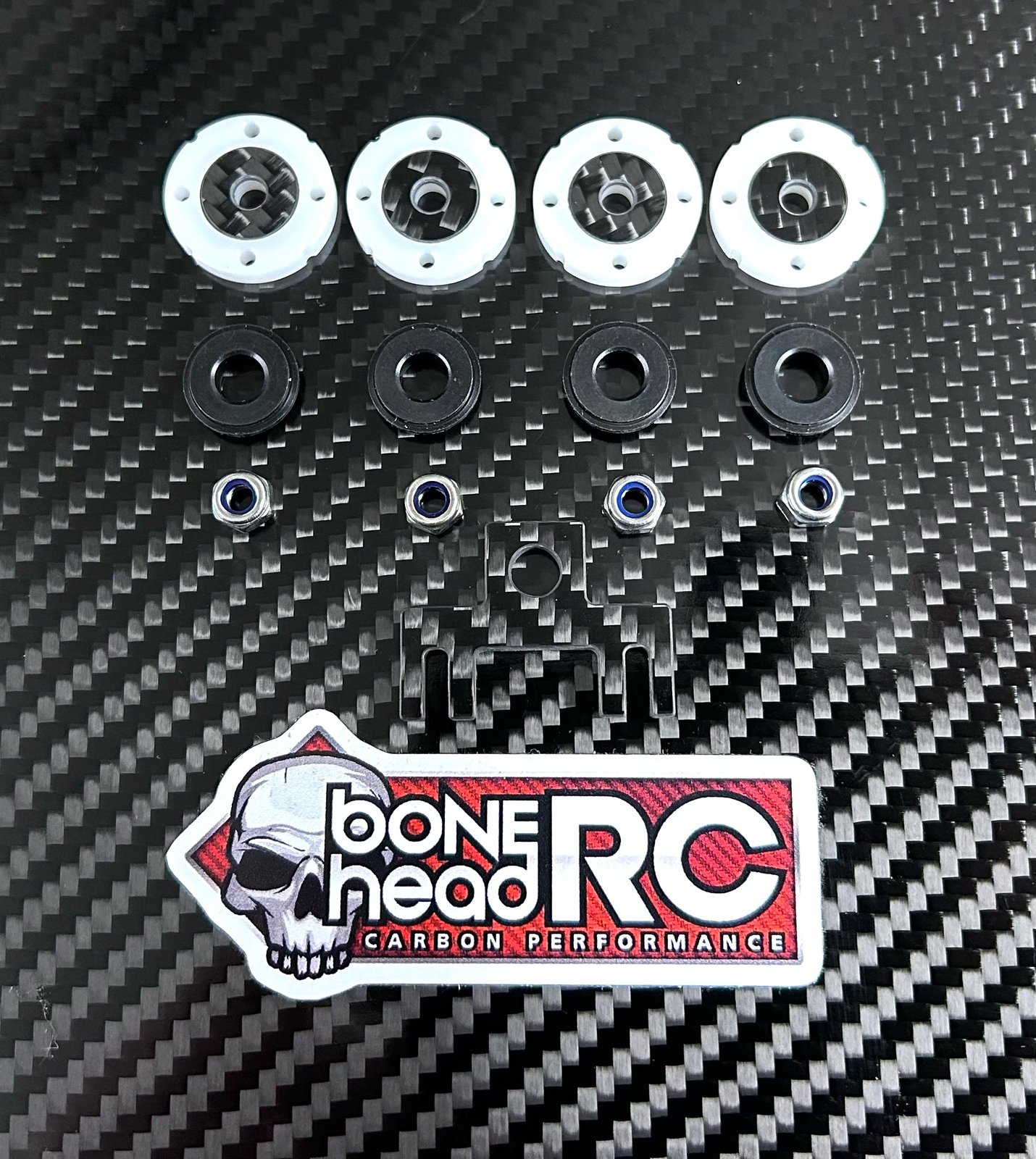 MCD upgraded shock pistons and guide set 4 holes BoneHeadRC