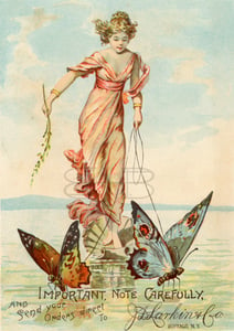 Image of Larkin - Girl on Butterflies