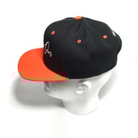 Image 2 of R.O. Logo Snapback Neon Orange