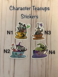 Image 2 of Characters in Teacups- Stickers