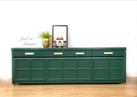 Image 1 of Nathan Sideboard, Mid Century Sideboard, Green Sideboard, Drinks Cabinet, Low TV Cabinet