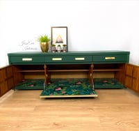 Image 4 of Nathan Sideboard, Mid Century Sideboard, Green Sideboard, Drinks Cabinet, Low TV Cabinet