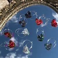 Lovey Dovey Heart Hoops