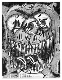 Image 1 of SCHITZOPTIC MICROPHLENIA ink original