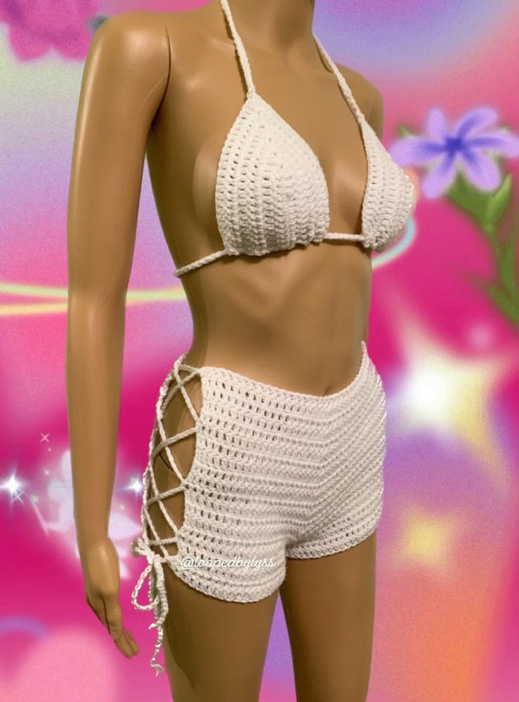 Image of Lace Up Bikini Set