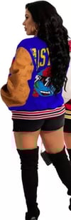 FIRST ROW BASEBALL JACKET BLUE
