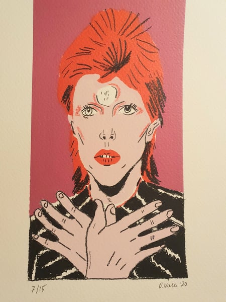 Image of #7 ORIGINAL Bowie drawing