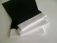 Pre-Folded 100% Linen Pocket Square Flat-Top Banded