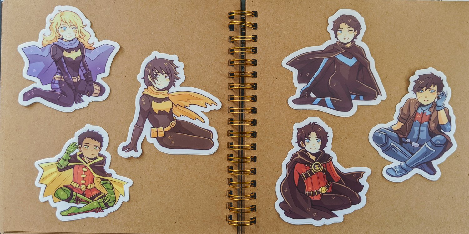 BatFam Vinyl Stickers