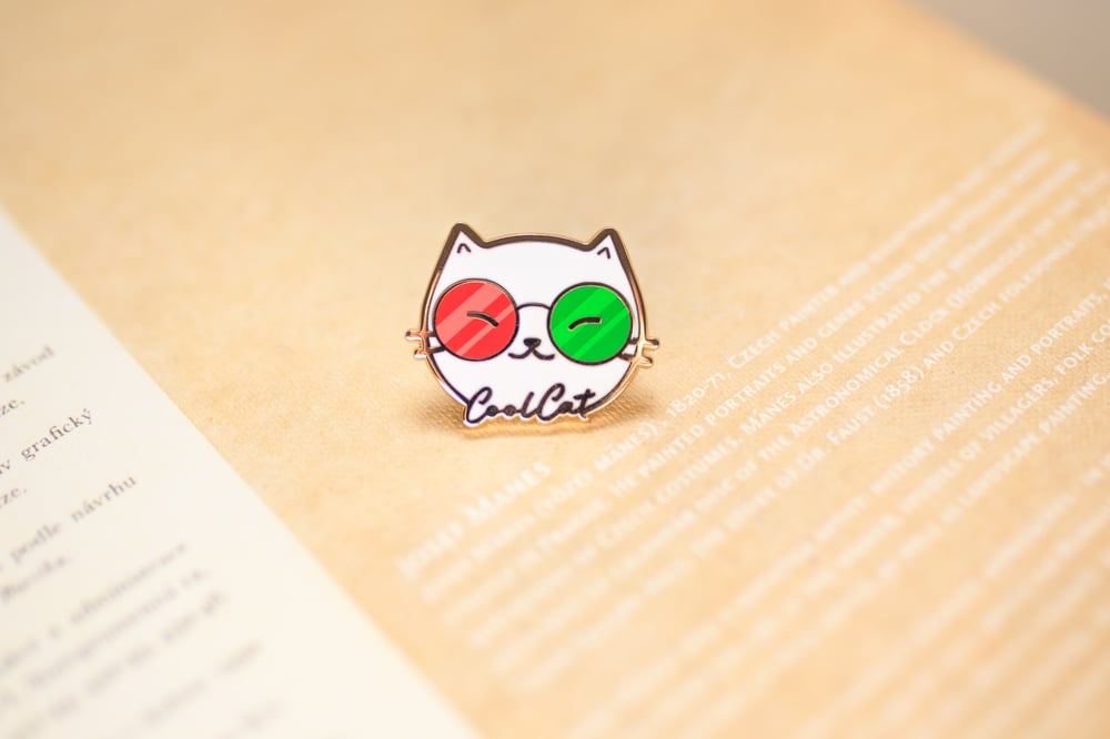 Image of Cool Cat Enamel Pin