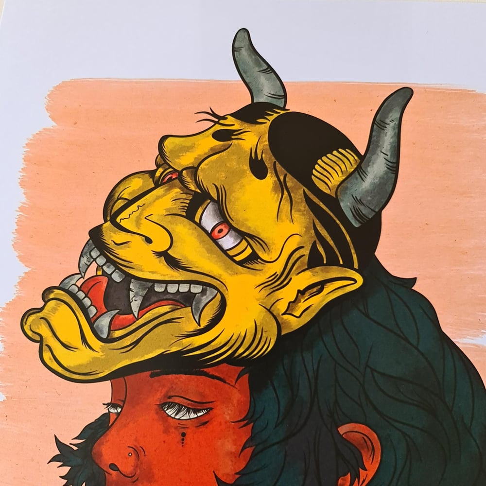 Yellow Tengu Mask