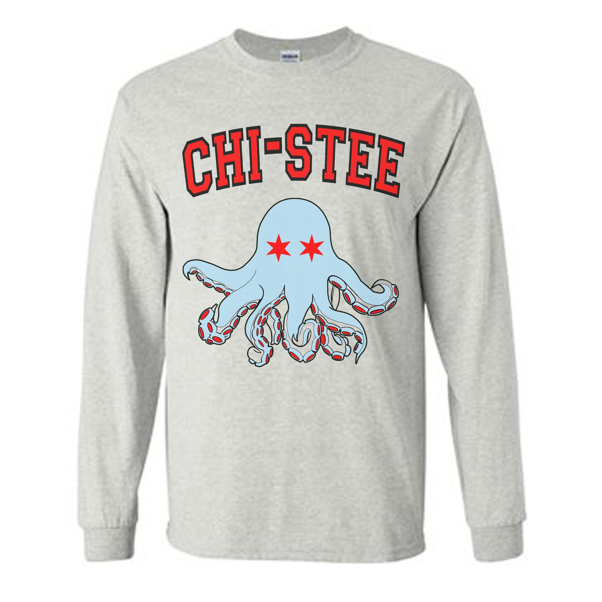 Eel Assault Long Sleeve T-Shirt in Octopus Ink Size: XS