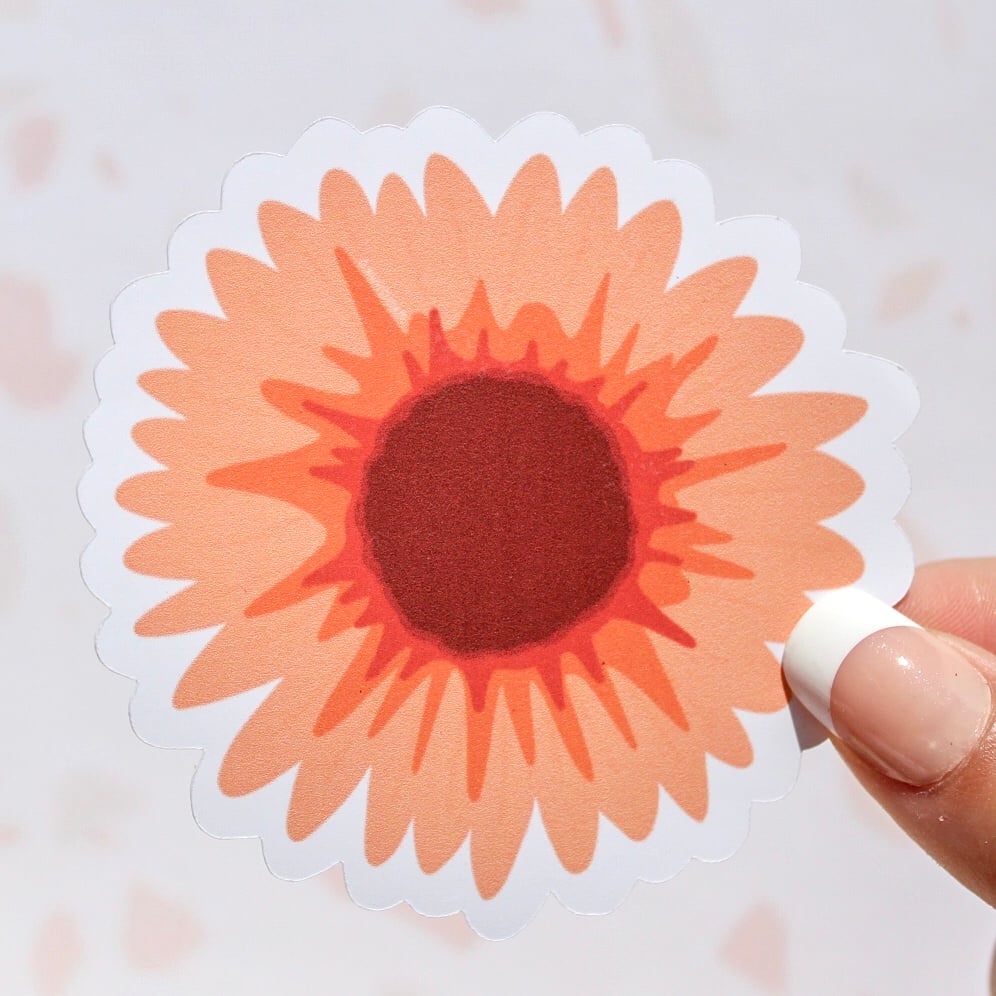 Image of sunflower sticker