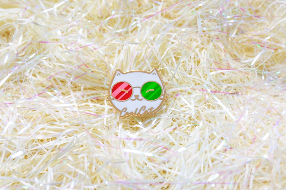 Image of Cool Cat Enamel Pin