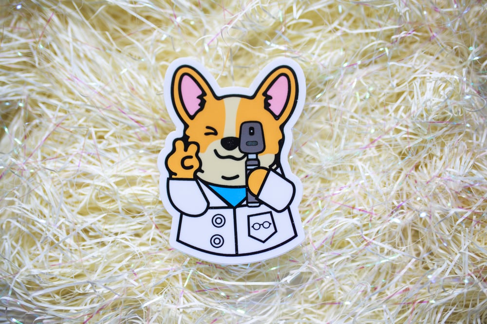 Image of Dr. Corgi Sticker