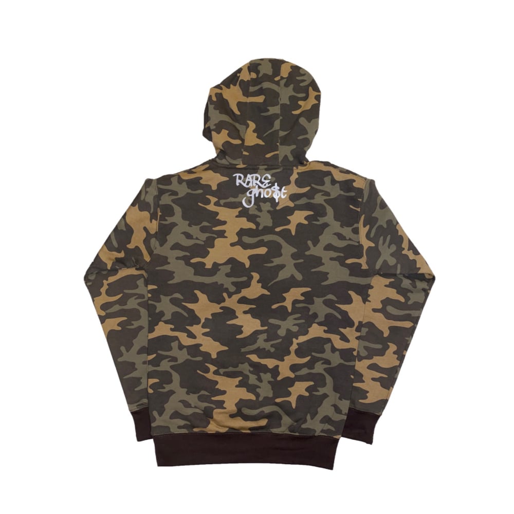 Rare Ghost — Ghost Hoodie in Camouflage/White