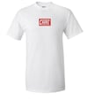 Cauhz™️ OG Red Box Logo White Tee