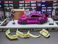 Image 3 of Rauh Welt 1:64 Porsche RWB Chrome Pink