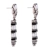 Vintage Style Crystal and Silver Earrings