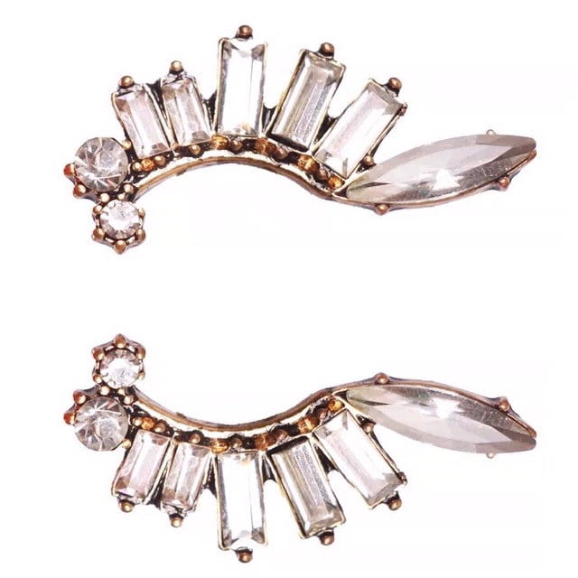 Image of Vintage Style Crystal Earrings