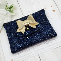Image 1 of Navy Glitter Coin Purse