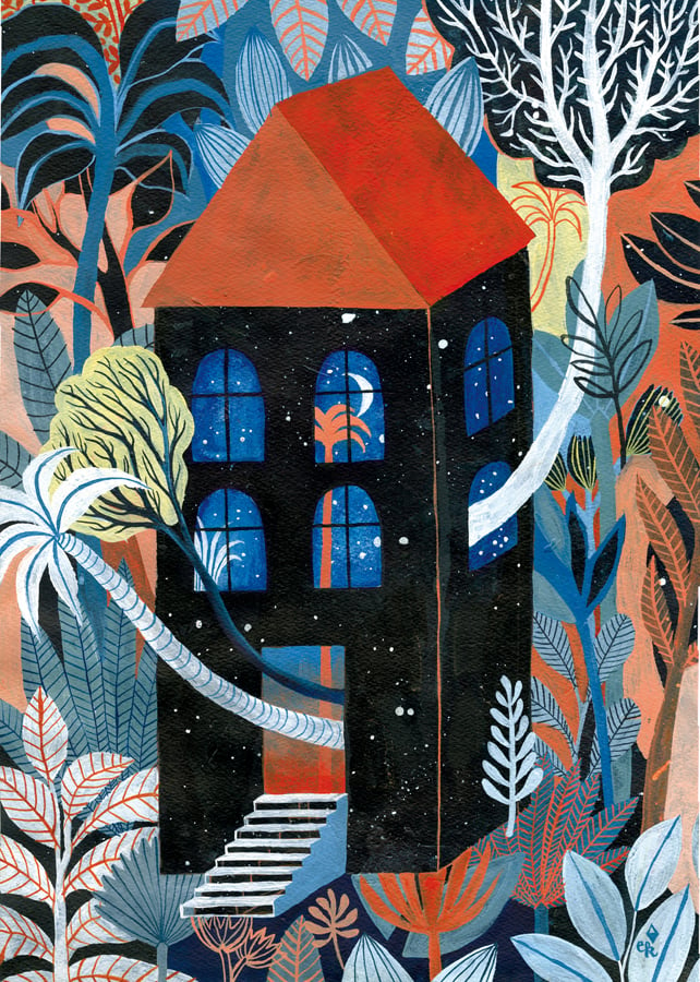 Image of  FineArt Print "Night house"