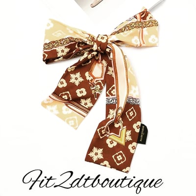 Image of LV Inspired Tie Scarf