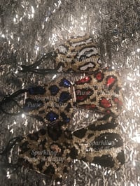 Image 4 of Sparkling Leopard Print Mask
