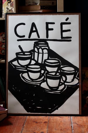 Image of Café - oversized screen print