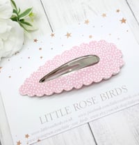 Image 1 of Large Pink Dotty Snap Clip