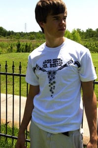 Image of Gun/Flower T-Shirt