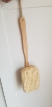 Image 1 of Sisal Sponge Back Brush 