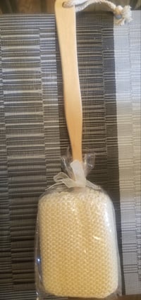 Image 3 of Sisal Sponge Back Brush 