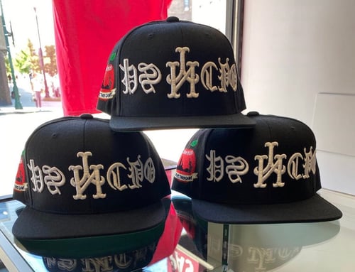 Image of Blck/Wht Upside Down Psycho SnapBack 