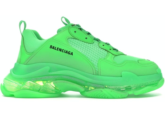 neon green clear sole