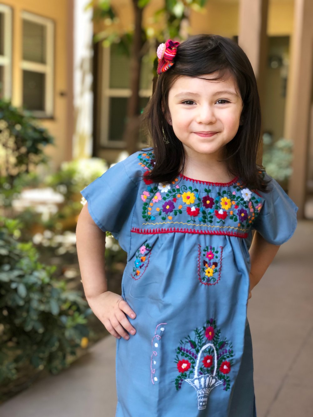 Blue Mexican Girl Dress | Chic Party Goods
