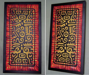 Image of MEXI-TOTEM acrylic painting