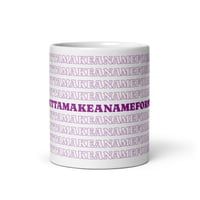 Image 7 of Wooimbouttamakeanameformyselfere White glossy mug