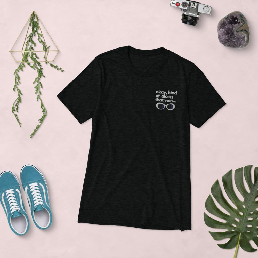 Along That Vein.... Embroidered Unisex Short sleeve t-shirt