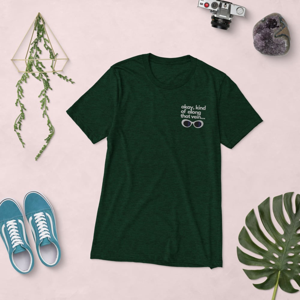 Along That Vein.... Embroidered Unisex Short sleeve t-shirt