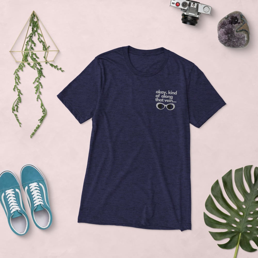 Along That Vein.... Embroidered Unisex Short sleeve t-shirt