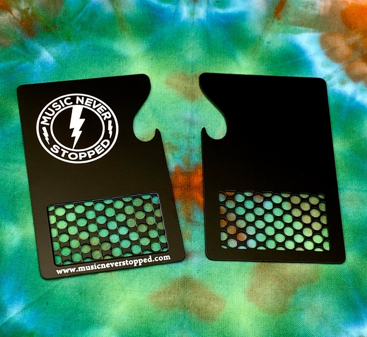 Bottle Opener Grinder Card! - Black Stainless Steel