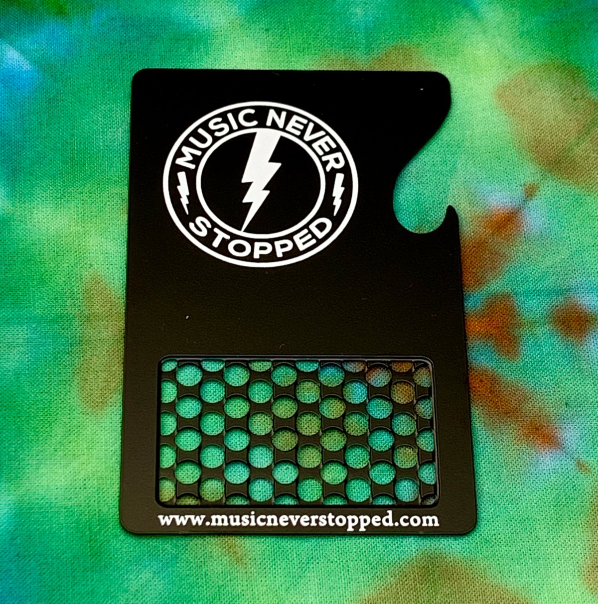 Bottle Opener Grinder Card! - Black Stainless Steel