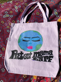 Image 1 of protect mama earf tote bag (lavender)