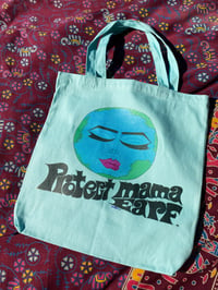 Image 1 of protect mama earf tote bag (true blue)