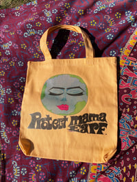 Image 1 of protect mama earf tote bag (light tangerine)