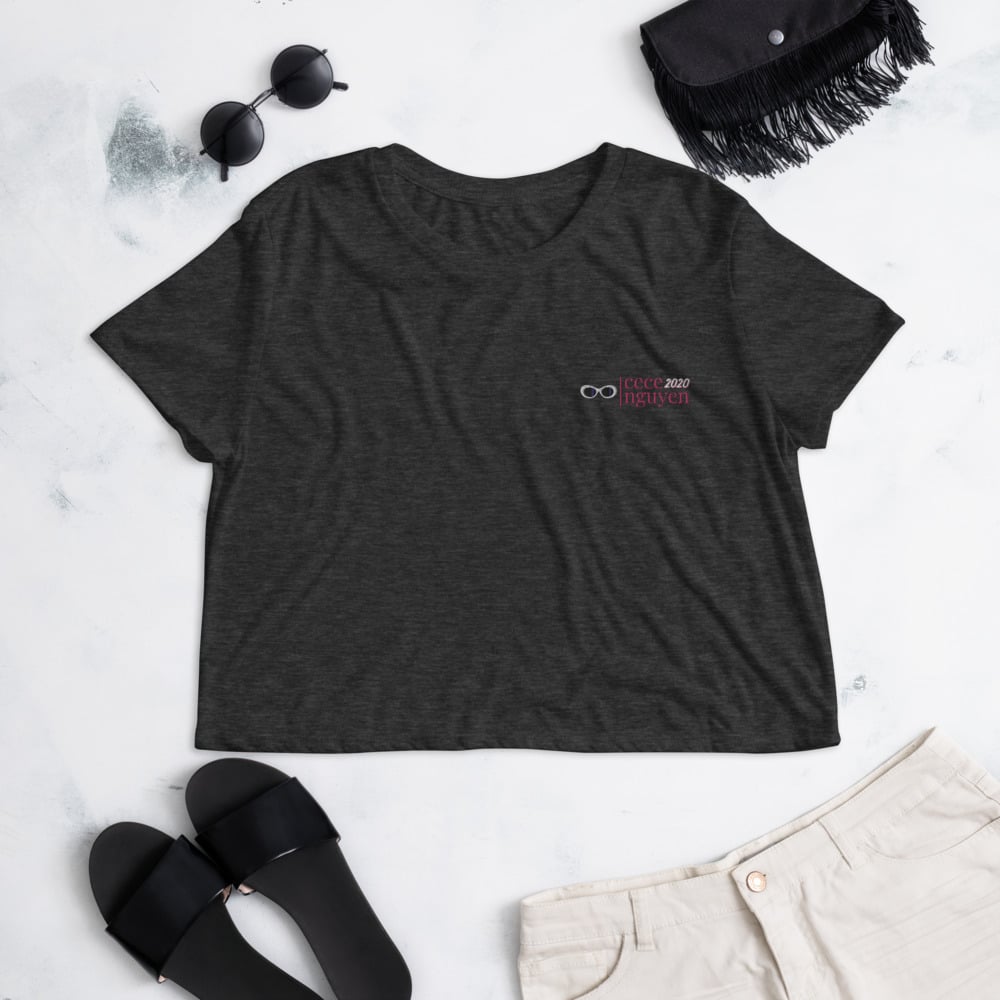 LE Cece Nguyen 2020 Embroidered Crop Tee
