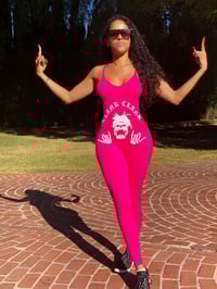 Image 1 of Ladies Stretch Jumpsuit (Pink)