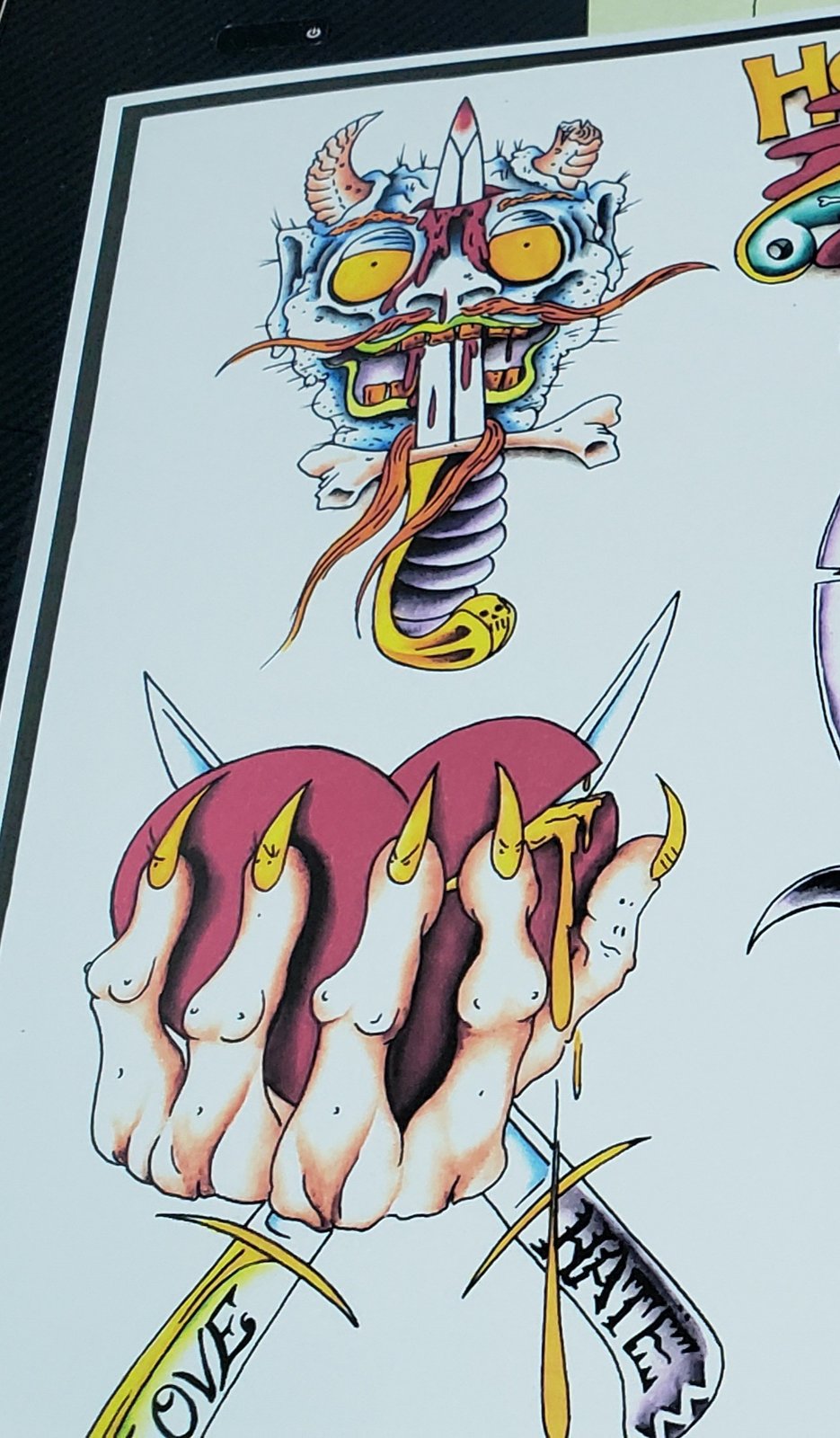 Dave Lum 11x14 flash | philadelphiaeddietattoosupply